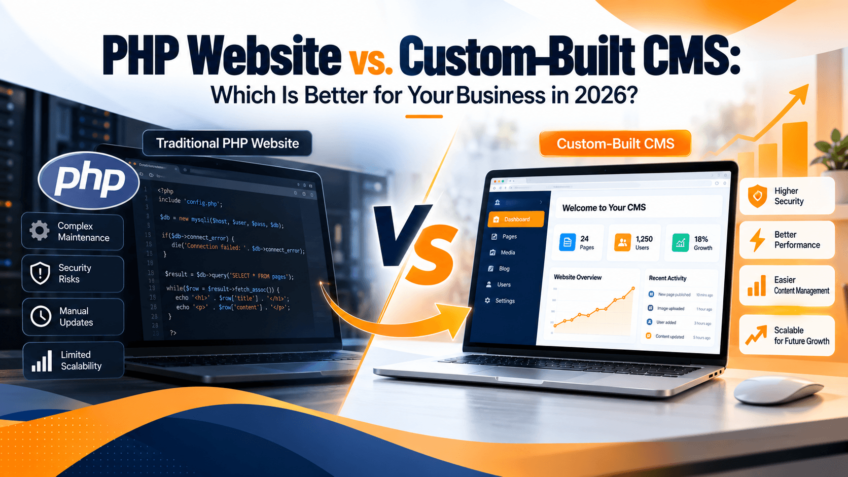 PHP Website vs. Custom-Built CMS
